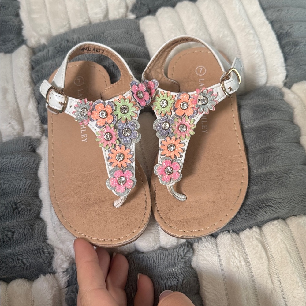 Floral Embellished Sandals for Kids